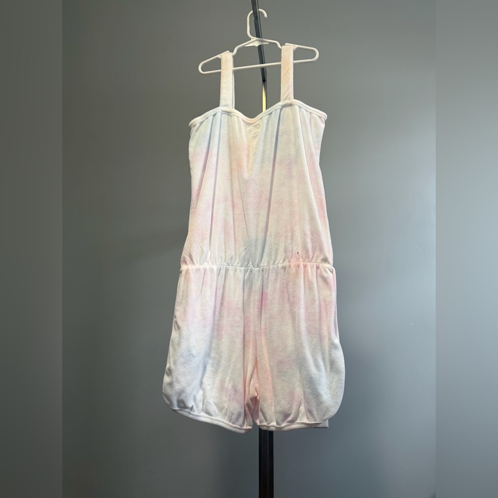 GAP Pastel Tie-Dye Bubble Romper - Pink & Blue